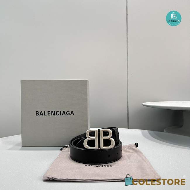 Gucci x Balenciaga The Hacker Project Large BB Belt Silver-TONE 100x3cm - 1