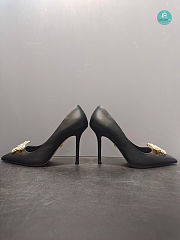 Dolce & Gabbana Bow-detail Satin Pumps In Black - 4