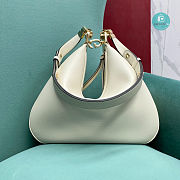 Gucci Attache Small Shoulder Bag In White Leather 35×4.5×30 cm - 5