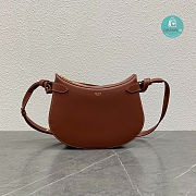 Celine Besace Noeuds Francais Bag Brown 25x8.5x19cm - 1