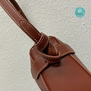 Celine Besace Noeuds Francais Bag Brown 25x8.5x19cm - 5