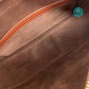 Celine Besace Noeuds Francais Bag Brown 25x8.5x19cm - 4