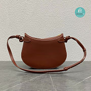 Celine Besace Noeuds Francais Bag Brown 25x8.5x19cm - 3