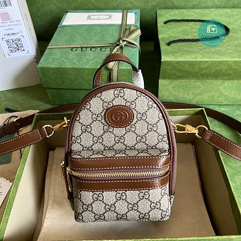 Gucci Multi-function Bag With Interlocking G 15x19x8cm