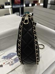 Chanel 23P Hobo Loop Bag Black Moon Bag Light Gold Hardware 15x20x6 cm - 4