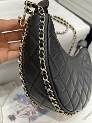 Chanel 23P Hobo Loop Bag Black Moon Bag Light Gold Hardware 15x20x6 cm - 3