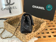 CHANEL Mini CC Matelasse Single Flap Chain Shoulder Bag Black Lambskin 3473 13x18x6cm - 4