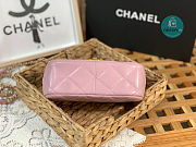 CHANEL Mini CC Matelasse Single Flap Chain Shoulder Bag Pink Lambskin 3473 13x18x6cm - 3