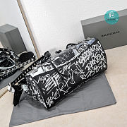 Colestore BALENCIAGA Neo Cagole Graffiti City Large Leather Tote Bag In Black 38x17x24 cm - 3
