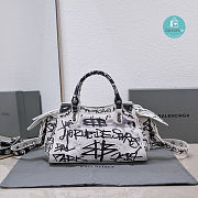 Colestore BALENCIAGA Neo Cagole Graffiti City Small Leather Tote Bag 26x13x8 cm - 3