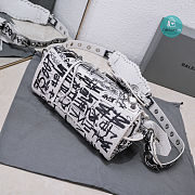 Colestore BALENCIAGA Neo Cagole Graffiti City Small Leather Tote Bag 26x13x8 cm - 5