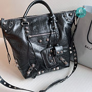 Colestore Balenciaga Le Cagole Men Medium Tote Bag Black 30x35x10cm  - 4