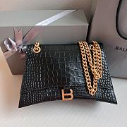 Colestore Balenciaga Crush Medium Chain Bag Crocodile Embossed 31x20x12cm  - 5