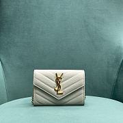Colestore YSL Wallets On Chain White 13x2x9cm - 1