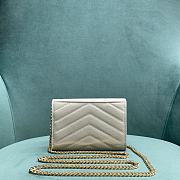 Colestore YSL Wallets On Chain White 13x2x9cm - 6