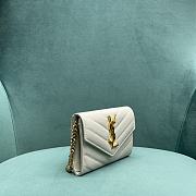 Colestore YSL Wallets On Chain White 13x2x9cm - 5