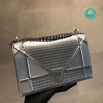 Dior Diorama Metallic Silver 25x10x15cm