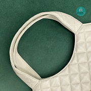 YSL Icare Maxi Shopping Bag In Quilted Lambskin White 35x8x43cm - 6