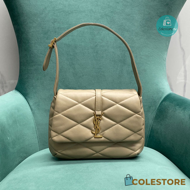 YSL 57 Hobo Bag Beige 24x5.5x18cm - 1
