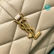 YSL 57 Hobo Bag Beige 24x5.5x18cm - 6