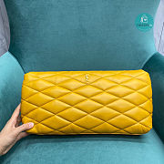 YSL yellow Sade Puffer Envelope Clutch Bag 35x9x18 - 6