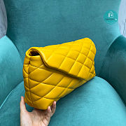 YSL yellow Sade Puffer Envelope Clutch Bag 35x9x18 - 5