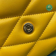 YSL yellow Sade Puffer Envelope Clutch Bag 35x9x18 - 2