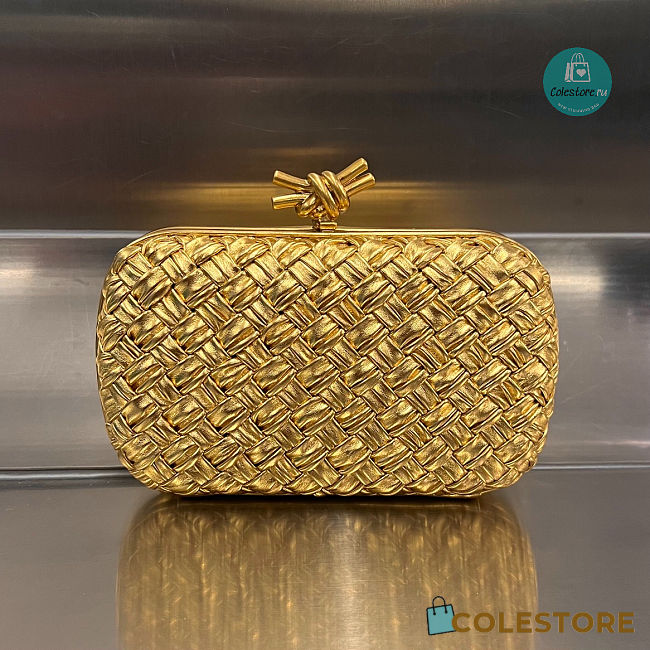 Bottega Veneta Yellow Knot Clutch Bag M9988 19x11.5x5cm - 1