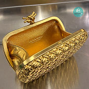 Bottega Veneta Yellow Knot Clutch Bag M9988 19x11.5x5cm - 3