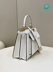 Fendi White Peekaboo Iseeu Medium Tote Bag 33.5x13x25.5cm - 5