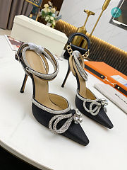 Mach & Mach Crystal Embellished Pumps Black 9.5cm - 4