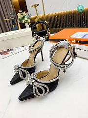 Mach & Mach Crystal Embellished Pumps Black 9.5cm - 3