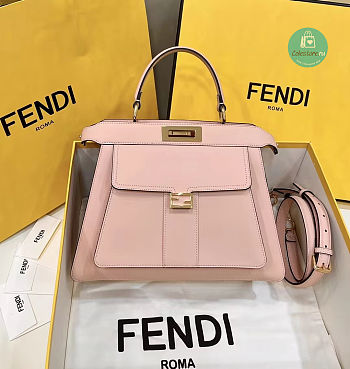 Fendi Pink Peekaboo Iseeu Medium Tote Bag 33.5x13x25.5cm