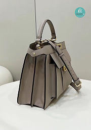 Fendi Grey Peekaboo Iseeu Medium Tote Bag 33.5x13x25.5cm - 3