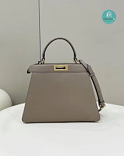 Fendi Grey Peekaboo Iseeu Medium Tote Bag 33.5x13x25.5cm - 6