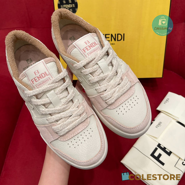 Fendi Match Low Tops In Pink Suede size 35-40  - 1