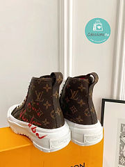 Louis Vuitton Squad Sneaker Boot Brown  - 6