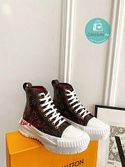 Louis Vuitton Squad Sneaker Boot Brown  - 5