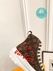 Louis Vuitton Squad Sneaker Boot Brown  - 2