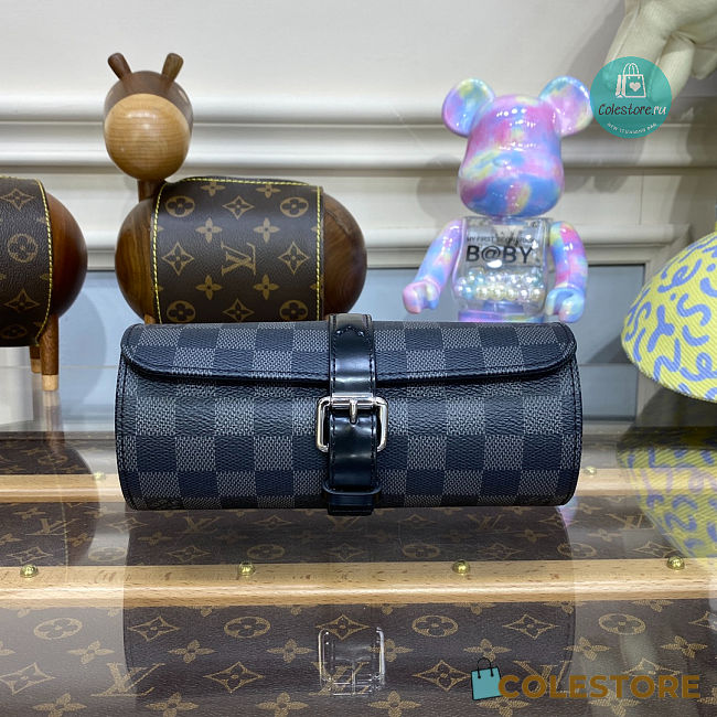 Louis Vuitton 3 Watches Case Daimer - 1