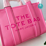 Marc Jacobs The Leather Medium Tote Bag Pink 26×20×13cm - 3