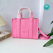 Marc Jacobs The Leather Medium Tote Bag Pink 26×20×13cm - 1