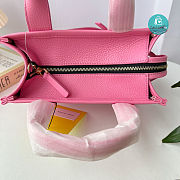 Marc Jacobs The Leather Medium Tote Bag Pink 26×20×13cm - 5