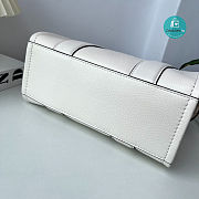 Marc Jacobs The Leather Medium Tote Bag White 26×20×13cm - 6