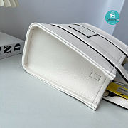 Marc Jacobs The Leather Medium Tote Bag White 26×20×13cm - 3
