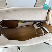 Marc Jacobs The Leather Medium Tote Bag White 26×20×13cm - 2