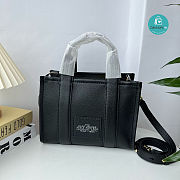 Marc Jacobs The Leather Medium Tote Bag Black 26×20×13cm - 6