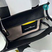 Marc Jacobs The Leather Medium Tote Bag Black 26×20×13cm - 3