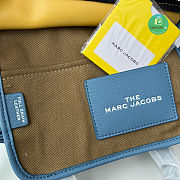 Marc Jacobs The Leather Medium Tote Bag Blue 26×20×13cm - 3