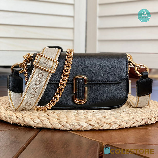 Marc Jacobs J Marc Shouder Black Bag 19x4x10cm  - 1